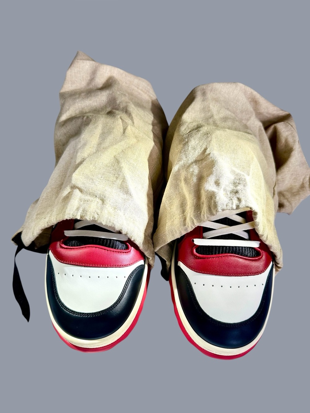 NWOT Gucci MAC80 Men's Low-Top Leather Sneakers - Picture 12 of 14